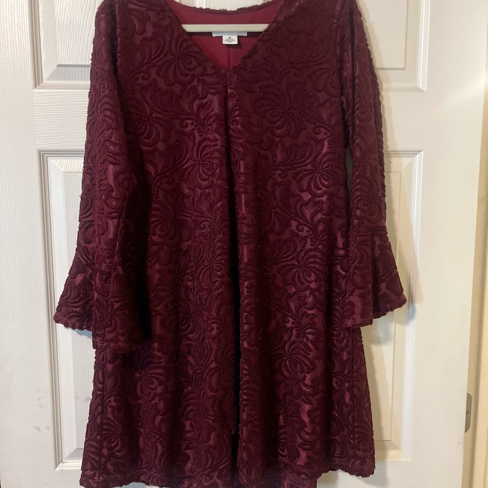 Skye's the Limit Deep Red Long Sleeve Dress